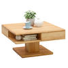 COUCHTISCH Eiche massiv 80/80/47 cm quadratisch Eichefarben  - Eichefarben, KONVENTIONELL, Holz (80/80/47cm) - Linea Natura