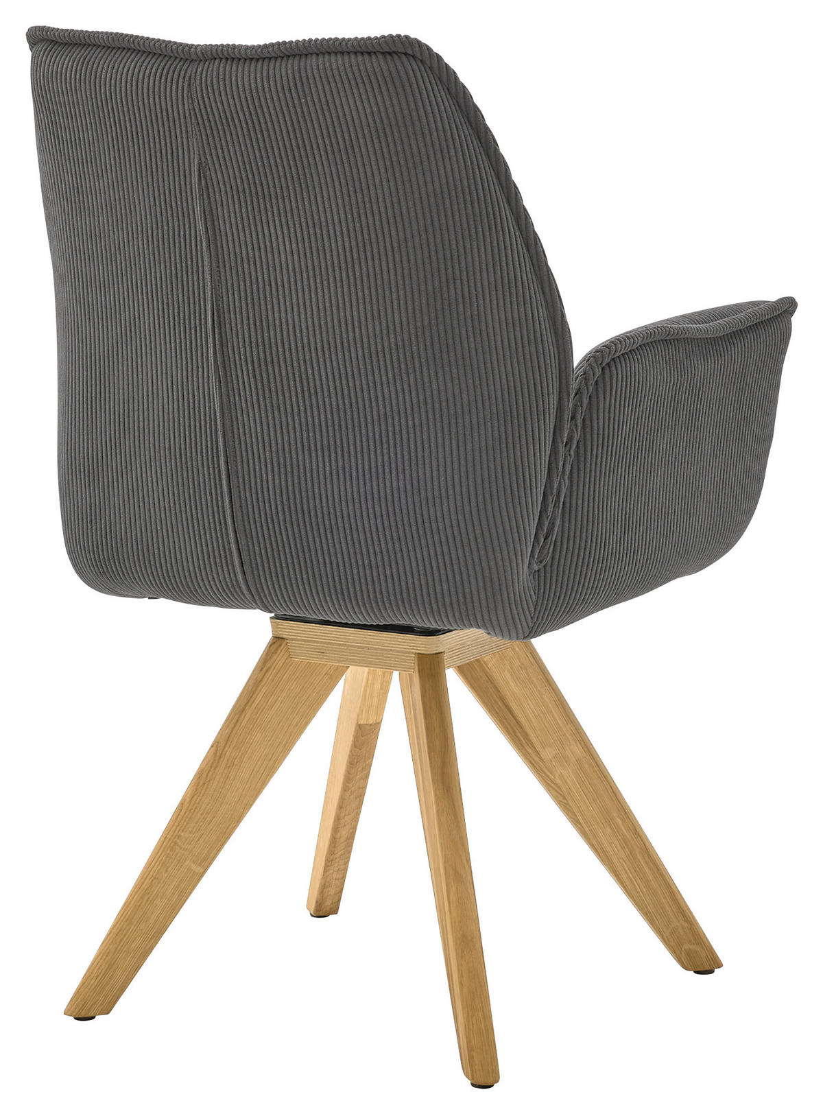 ARMLEHNSTUHL  in Cord  - Wildeiche/Eichefarben, Design, Holz/Textil (63/91/65cm) - Musterring