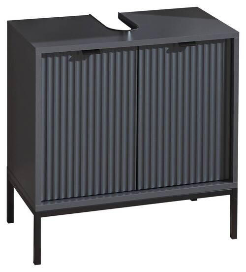 WASCHBECKENUNTERSCHRANK 60/60/32 cm  - Anthrazit/Grau, Modern, Holzwerkstoff/Kunststoff (60/60/32cm) - MID.YOU