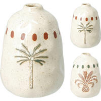 VASE  - Weiß, Design, Keramik (9/9/12cm)