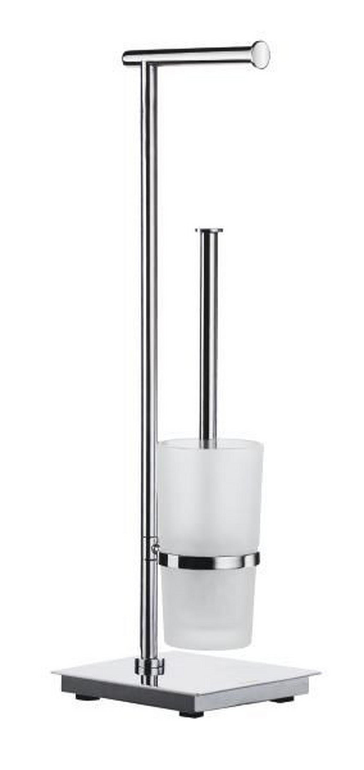 WC-BÜRSTENGARNITUR - Edelstahlfarben, Basics, Glas/Kunststoff (17,5/60/17,5cm) - Smedbo