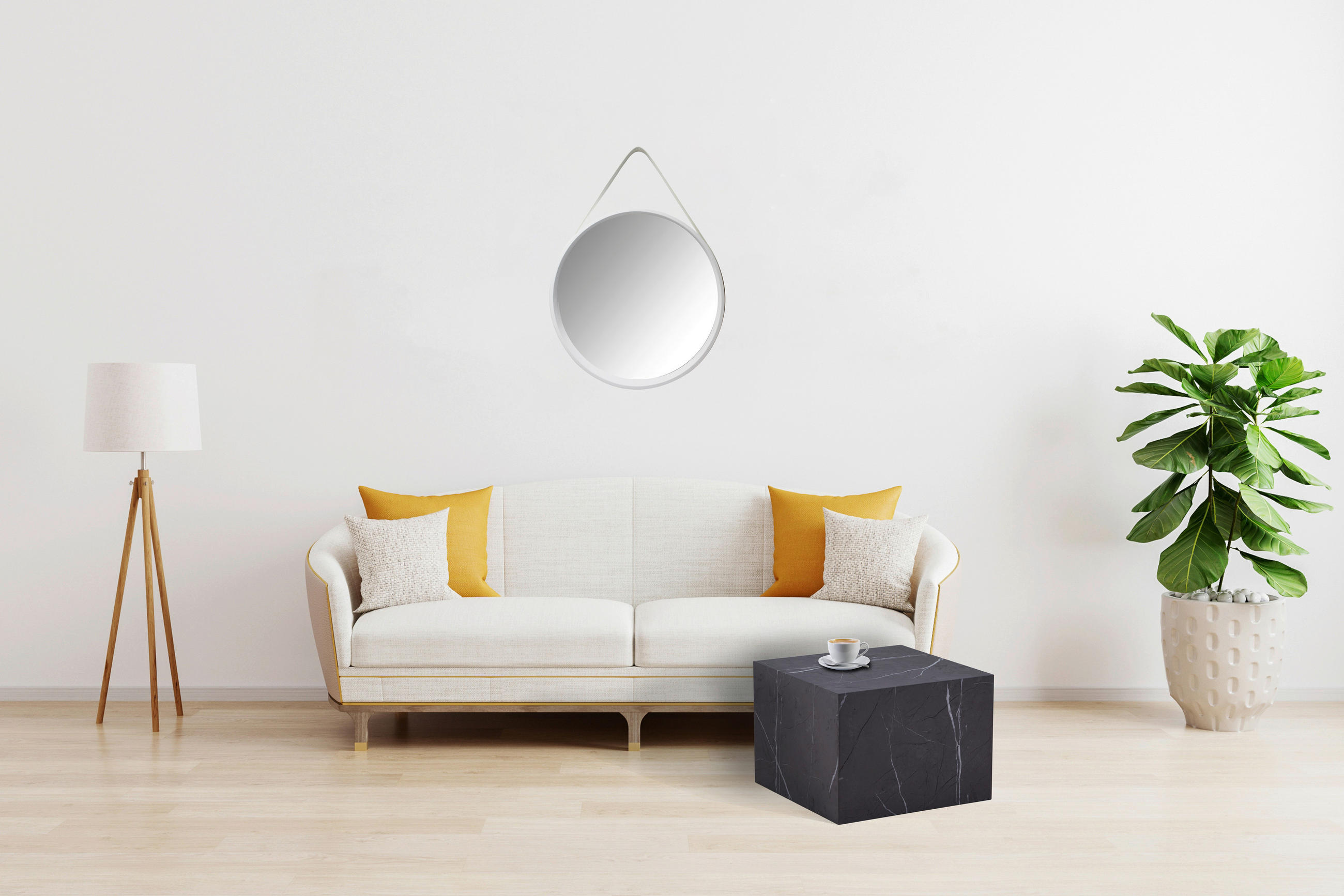 BEISTELLTISCH in Holzwerkstoff 55/55/40 cm  - Grau, Design, Holzwerkstoff (55/55/40cm) - Kayoom