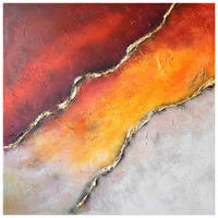 OLEJOMALBA, abstraktní, 80/80 cm  - vícebarevná, Konvenční, kompozitní dřevo/textil (80/80cm) - Monee