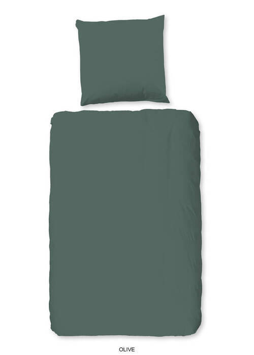 WENDEBETTWÄSCHE Good Morning Renforcé 135/200 cm  - Olivgrün/Grün, Basics, Textil (135/200cm) - MID.YOU