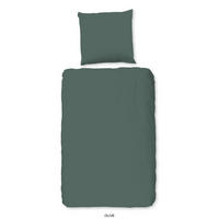 WENDEBETTWÄSCHE Good Morning Renforcé 135/200 cm  - Olivgrün/Grün, Basics, Textil (135/200cm) - MID.YOU