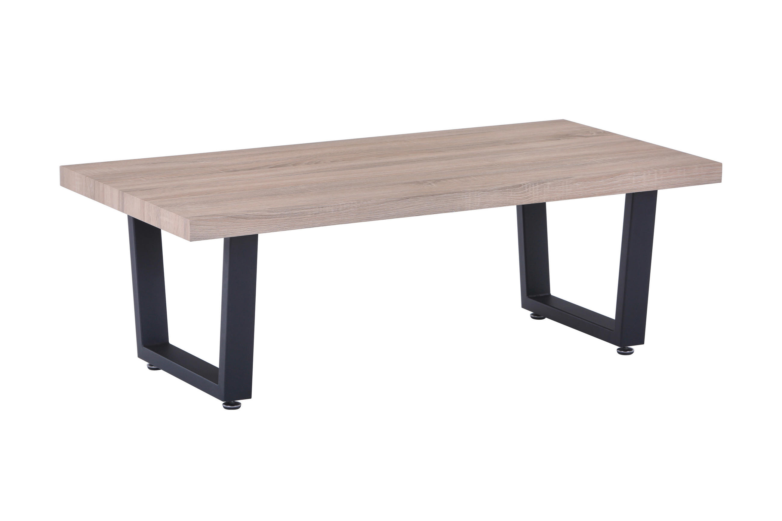 COUCHTISCH 120/60/40 cm rechteckig Naturfarben, Schwarz  - Schwarz/Naturfarben, Design, Holzwerkstoff/Metall (120/60/40cm) - Livetastic