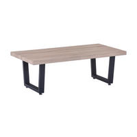 COUCHTISCH 120/60/40 cm rechteckig Naturfarben, Schwarz  - Schwarz/Naturfarben, Design, Holzwerkstoff/Metall (120/60/40cm) - Livetastic