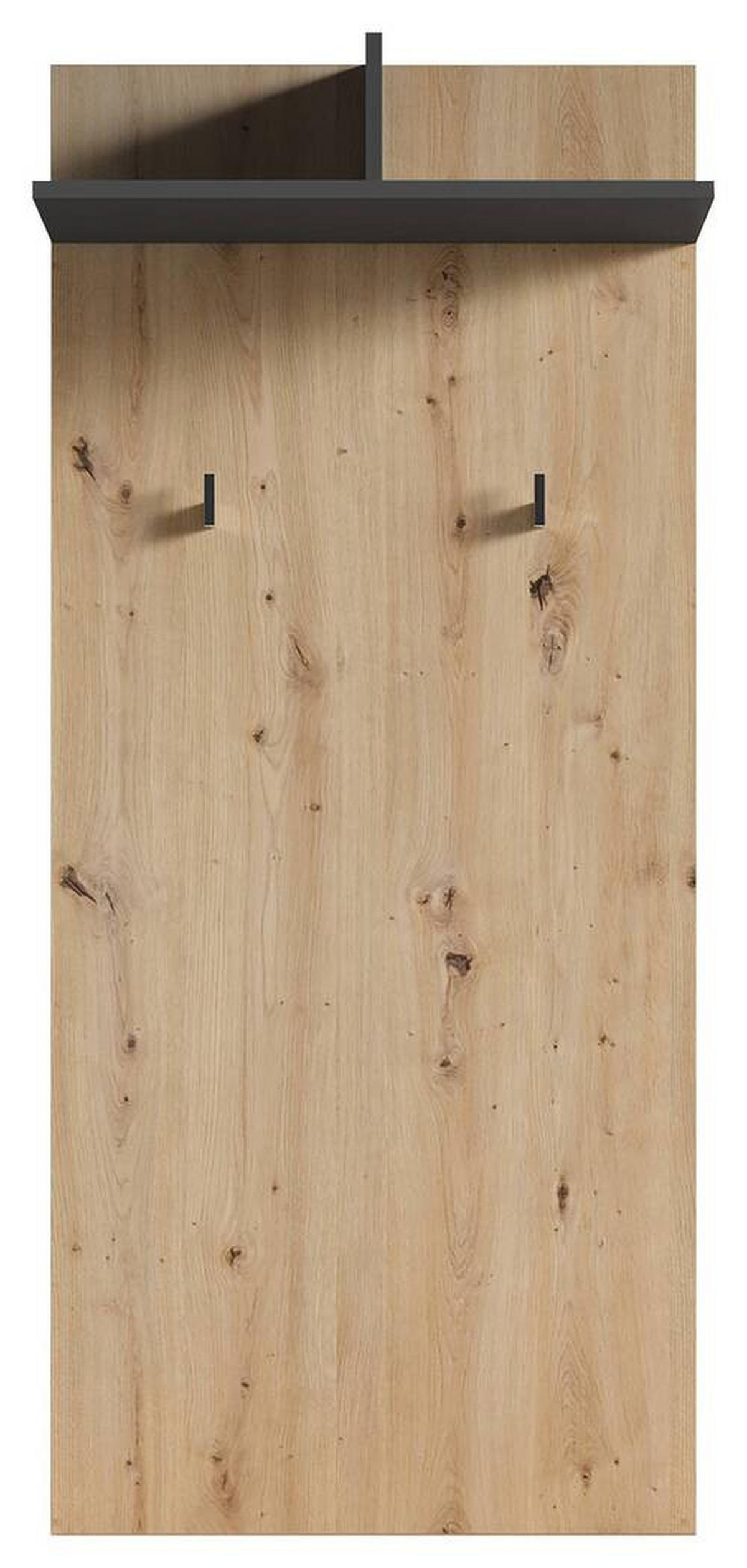 GARDEROBENPANEEL  in 60/136/27 cm  - Anthrazit/Eiche Artisan, MODERN, Holzwerkstoff (60/136/27cm) - MID.YOU