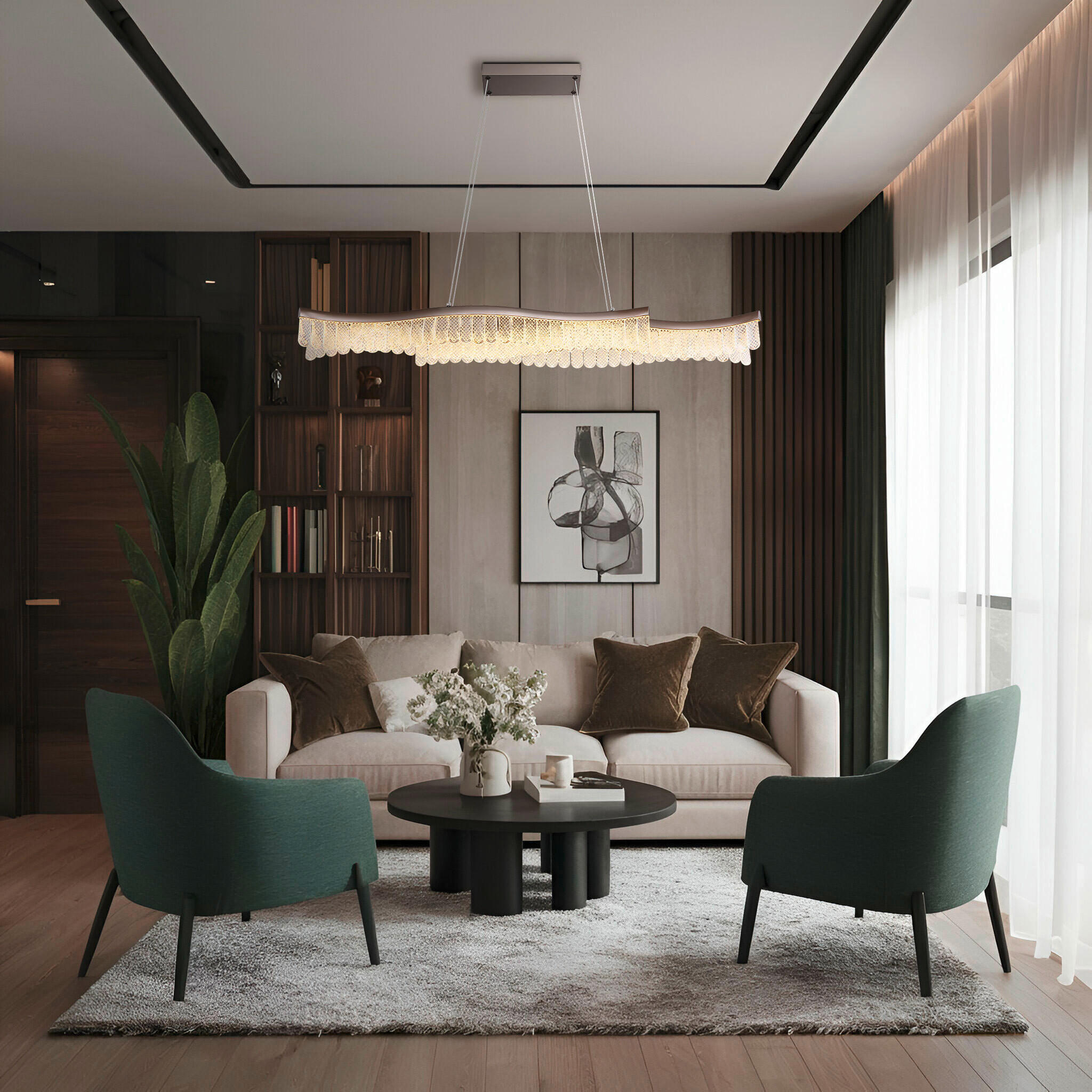 LED-HÄNGELEUCHTE 108/18/135 cm    - Klar/Graphitfarben, Konventionell, Kunststoff/Metall (108/18/135cm) - Globo