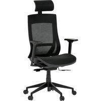 KANCELÁRSKE KRESLO, sieť, čierna - čierna, Modern, textil/plast (69/118-126/63cm) - Xora