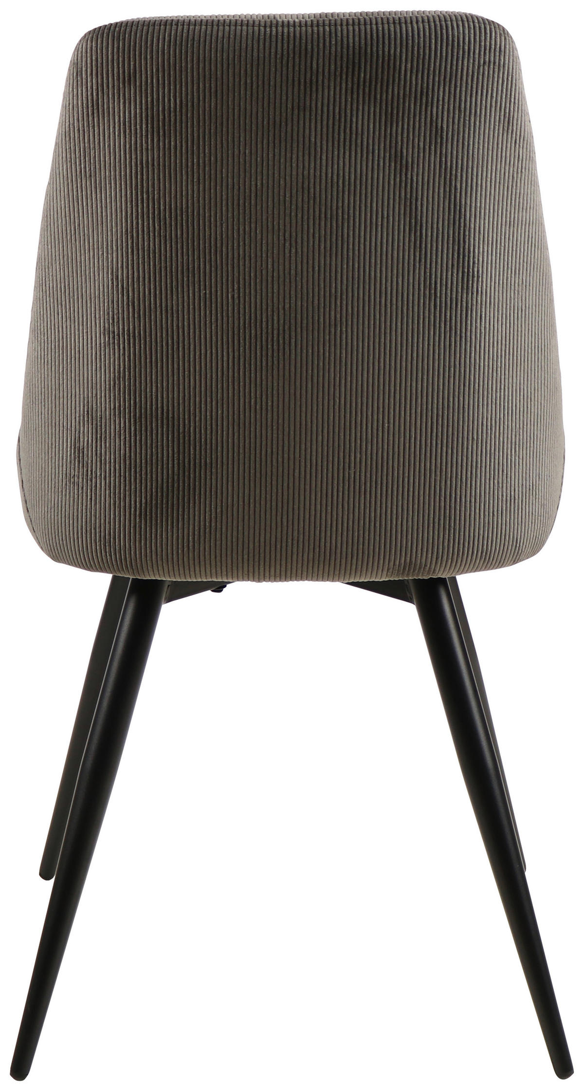 STUHL  in Eisen Cord Holz, Metall, Textil  - Schwarz/Grau, MODERN, Holz/Textil (49/88/59cm) - MID.YOU