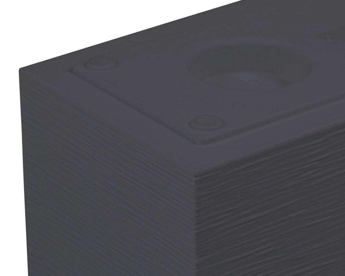 PFLANZTOPF   - Anthrazit, Basics, Kunststoff (59,5/22,5/20cm) - Ambia Garden