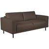 3-SITS SOFFA i brun, rostfärgad  - brun/svart, Design, metall/trä (213,5/78/90cm) - Pure Home Comfort