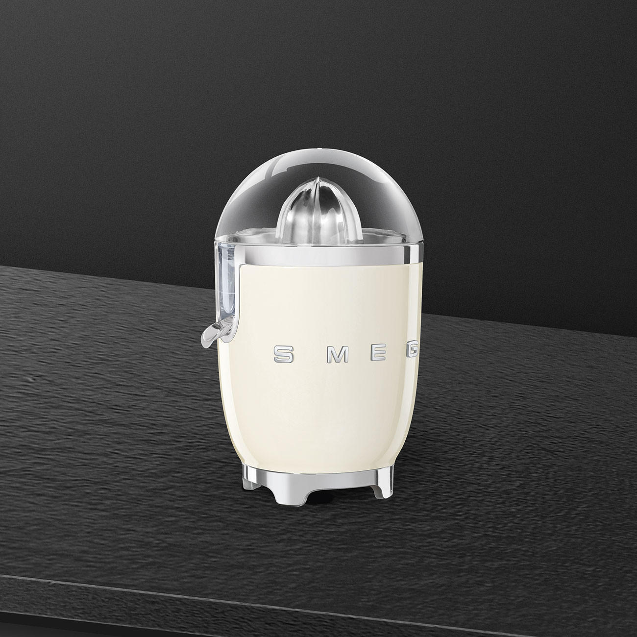 ZITRONENPRESSE - Creme, Design, Metall (16,6/28,1/16,6cm) - SMEG