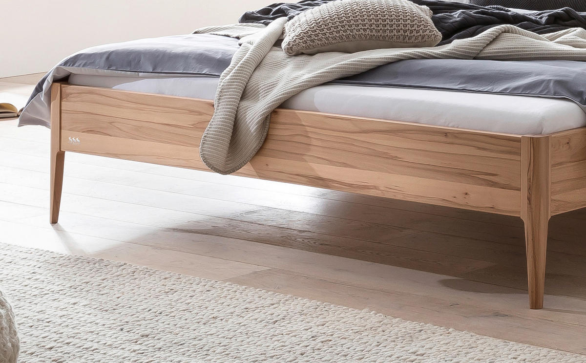 BETT 160/200 cm  in Buchefarben  - Buchefarben, MODERN, Holz (160/200cm) - Hasena
