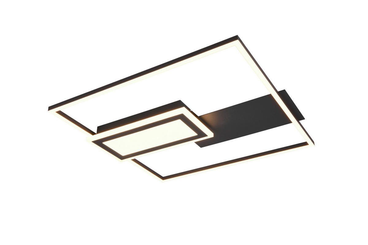 LED-DECKENLEUCHTE     - Weiss/Schwarz, Design, Kunststoff/Metall (53/4.5/50cm)
