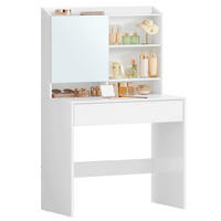 TOALETNÝ STOLÍK, biela, 70/40/136 cm - biela, Basics, kompozitné drevo (70/40/136cm) - Boxxx
