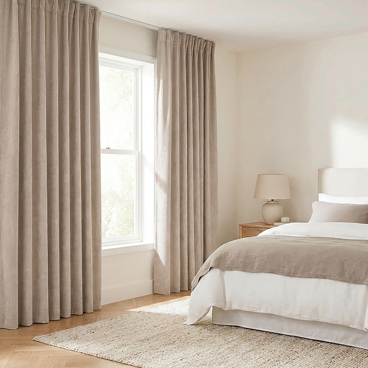 FERTIGVORHANG blickdicht  - Beige, Basics, Textil (140/240cm)