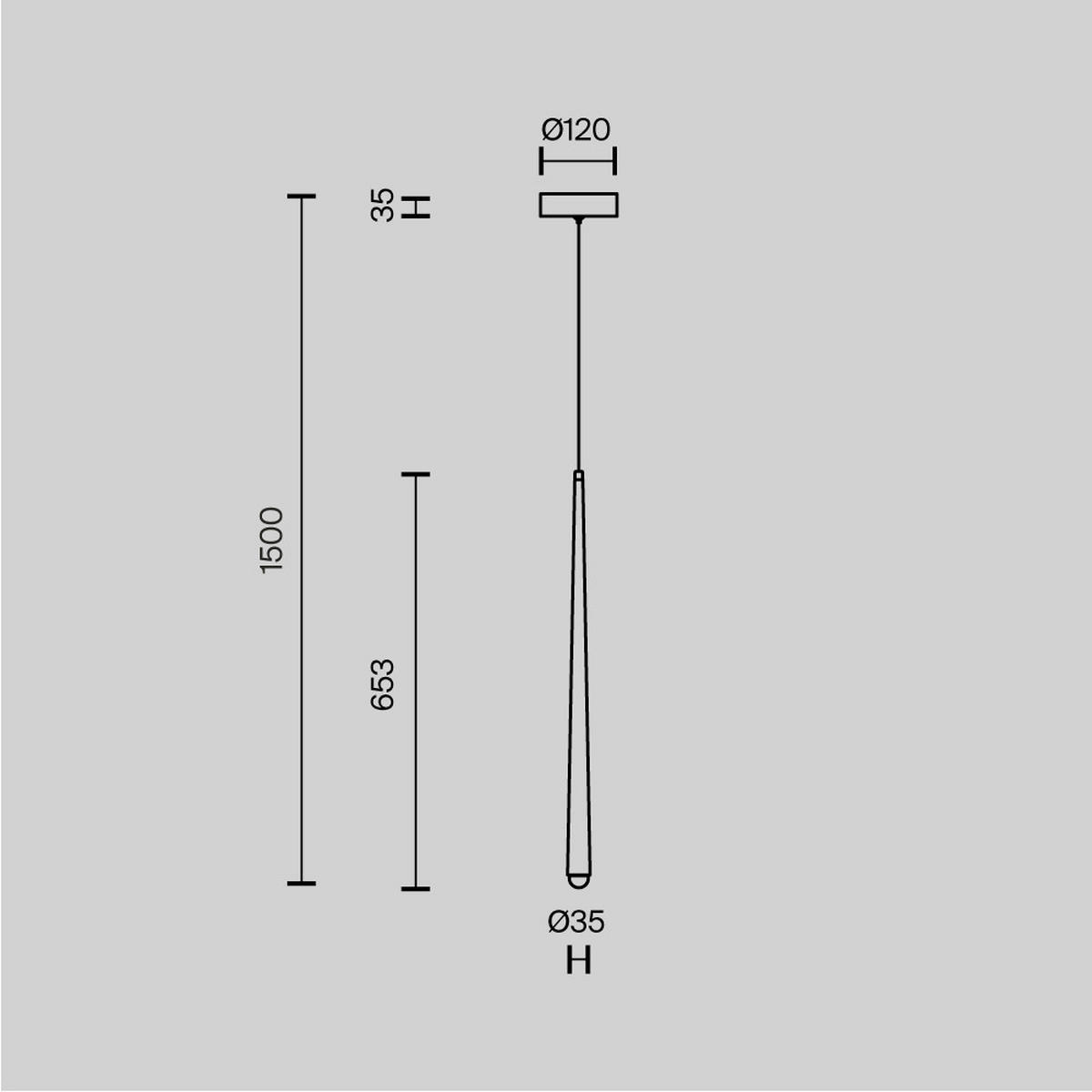 PENDELLAMPA Cascade 3.5/219.3 cm  - mässingsfärgad, Design, metall (3.5/219.3cm) - MAYTONI