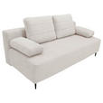 SCHLAFSOFA Flachgewebe Naturfarben  - Schwarz/Naturfarben, KONVENTIONELL, Textil/Metall (197/75/100cm) - Carryhome