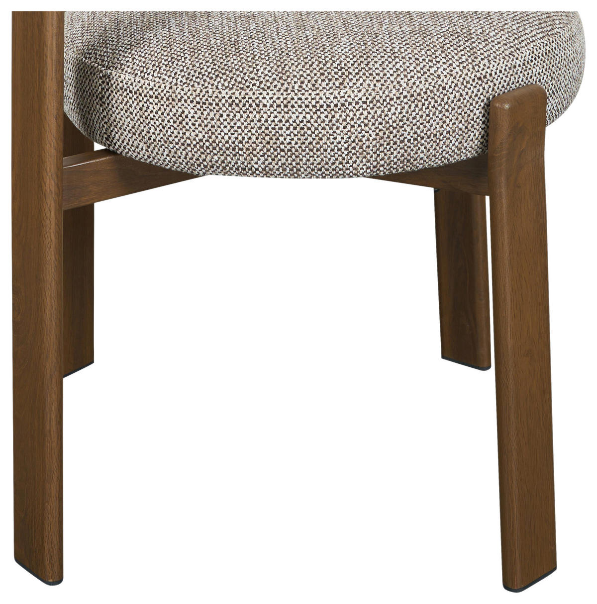 STUHL   Webstoff  Braun, Walnussfarben  - Walnussfarben/Braun, MODERN, Textil/Metall (55/75/56,5cm) - Livetastic
