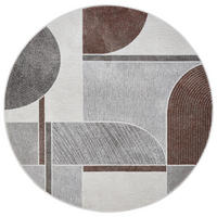 WEBTEPPICH 160 cm Valencia Grau, Weiß, Bordeaux  - Bordeaux/Weiß, Design, Textil (160cm)
