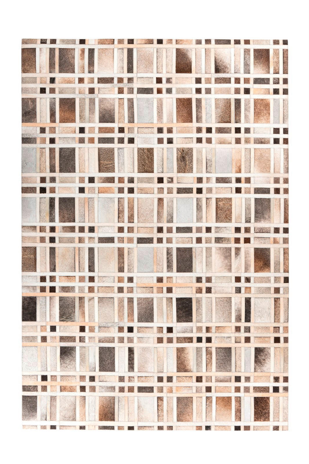 FLACHWEBETEPPICH 120/170 cm Grau  - Grau, Design, Leder (120/170cm) - Novel