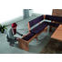 ECKBANKGRUPPE Lederlook Kernbuche furniert Buchefarben - Buchefarben, Design, Holz/Textil (150/190cm) - Novel