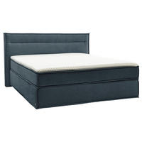 BOXSPRINGBETT 180/200 cm  in Blau  - Blau/Schwarz, Design, Textil (180/200cm) - Musterring