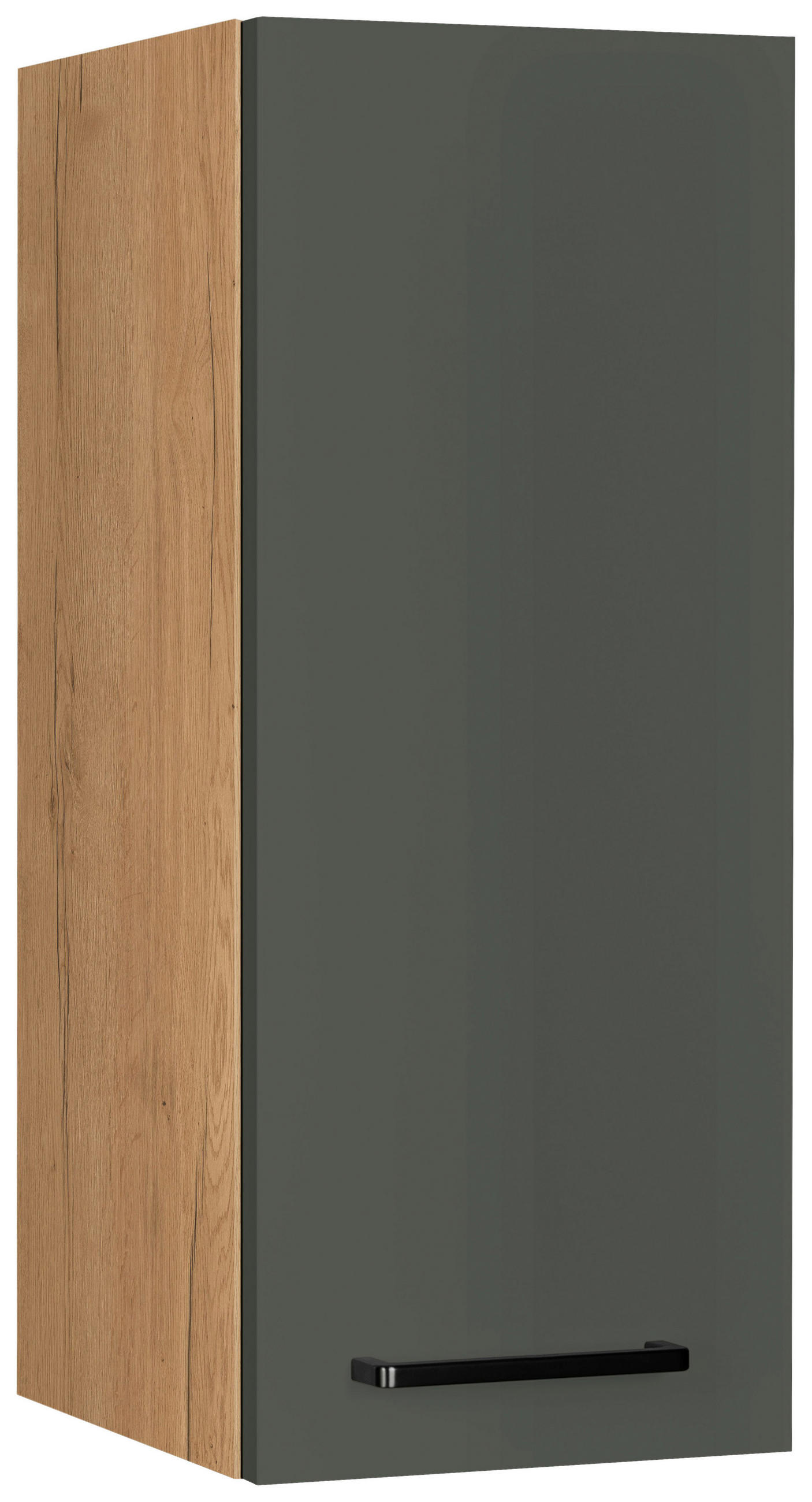 KÜCHENOBERSCHRANK 30/72/35 cm  in Grün, Eichefarben  - Eichefarben/Schwarz, MODERN, Holzwerkstoff/Metall (30/72/35cm) - Nobilia