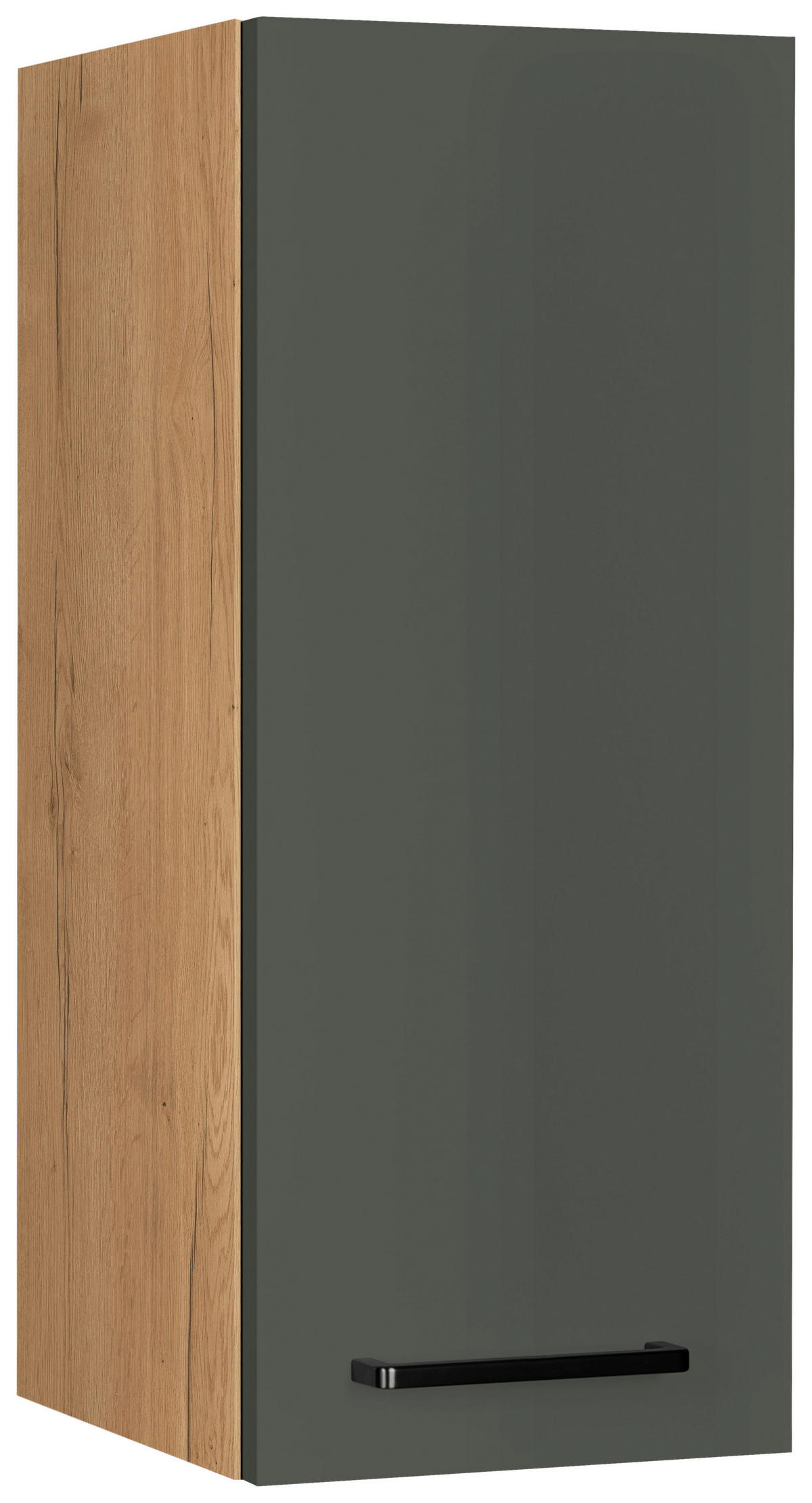 KÜCHENOBERSCHRANK 30/72/35 cm  in Grün, Eichefarben  - Eichefarben/Schwarz, MODERN, Holzwerkstoff/Metall (30/72/35cm) - Nobilia