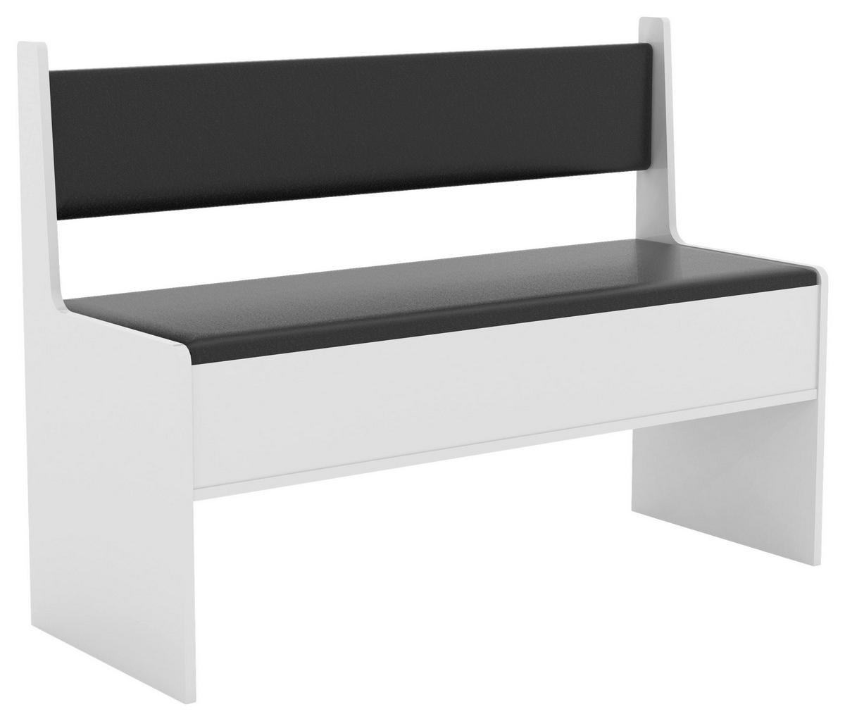 SITTBÄNK i trämaterial vit  - vit, Modern, trämaterial (110/80/42cm) - MID.YOU