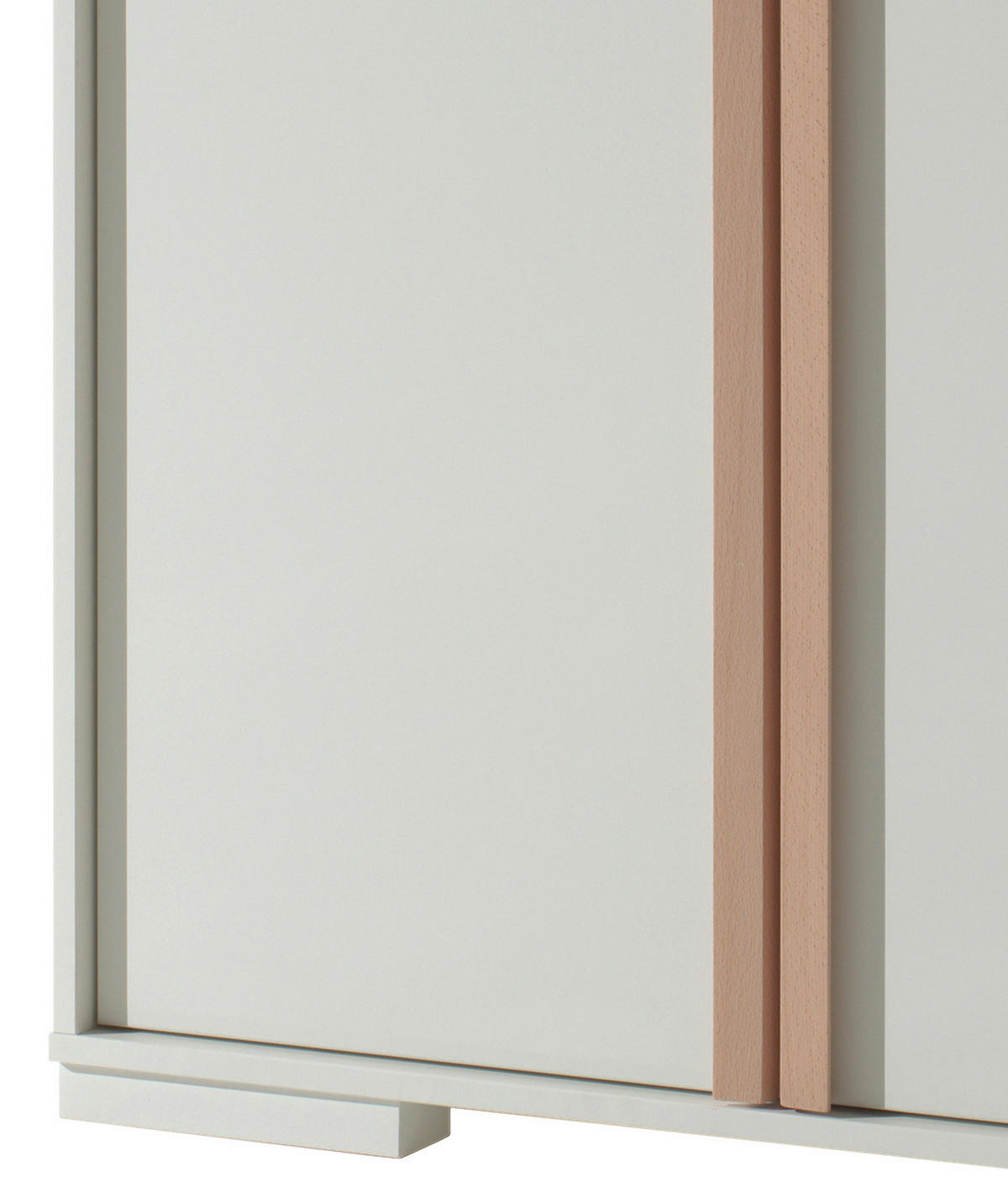 DREHTÜRENSCHRANK  in Weiß  - Buchefarben/Weiß, MODERN, Holz/Holzwerkstoff (98,5/195,2/56cm) - MID.YOU