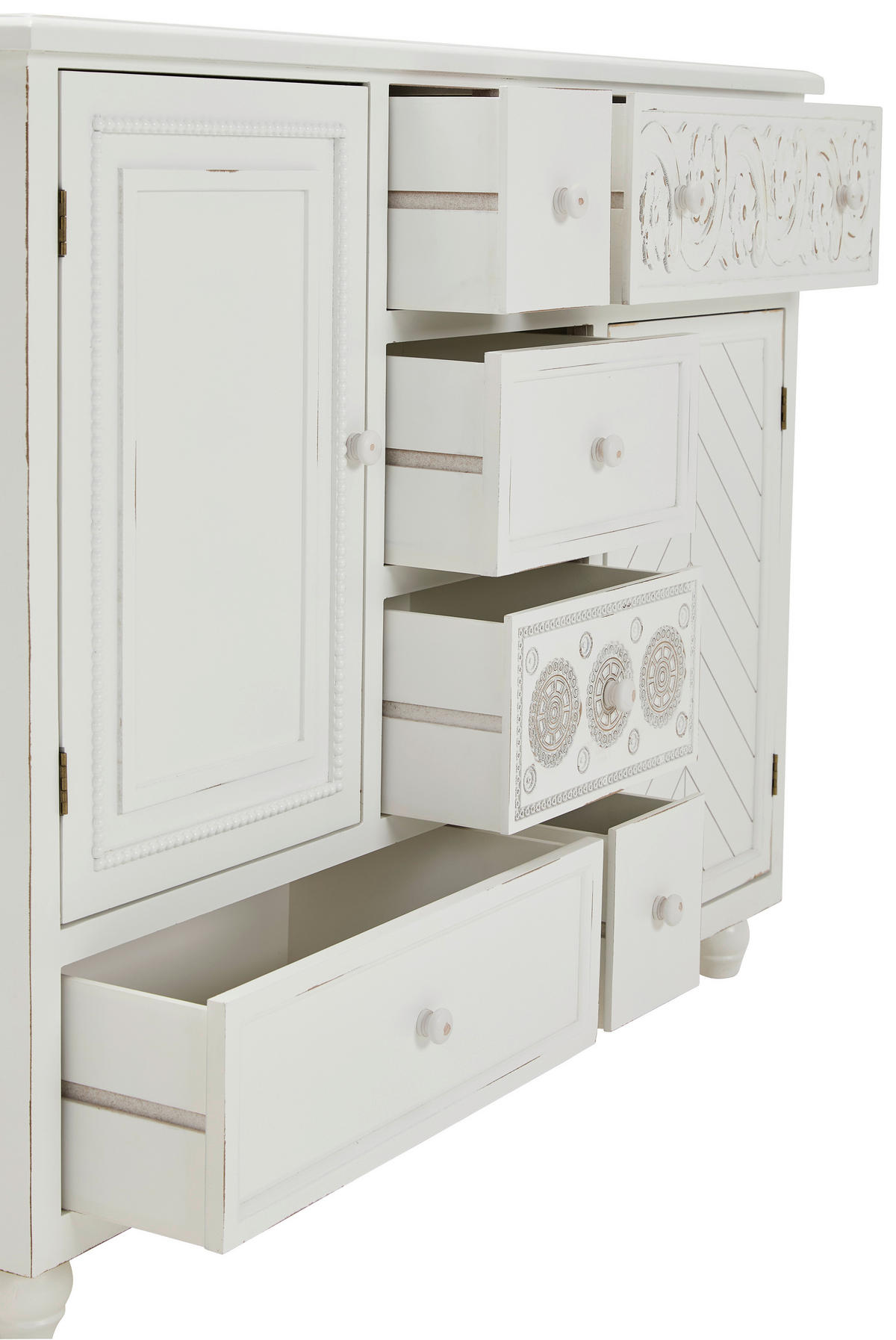 SIDEBOARD 123/95/39,5 cm  in Weiss  - Weiss, Romantik / Landhaus, Holz/Holzwerkstoff (123/95/39,5cm) - Landscape