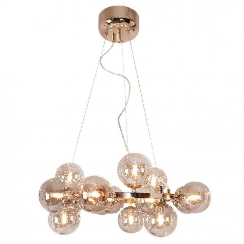 HÄNGELEUCHTE SPLENDOR 58/120 cm - Bernsteinfarben, Design, Glas/Metall (58/120cm) - By Rydéns