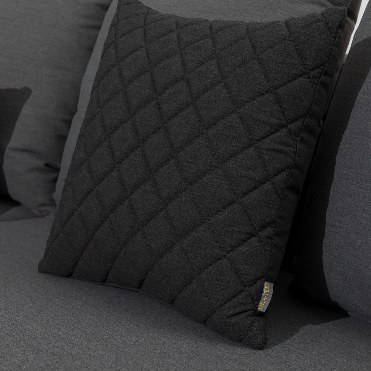 OUTDOOR-KISSEN  - Anthrazit, MODERN, Textil (45/45cm) - Gardenson