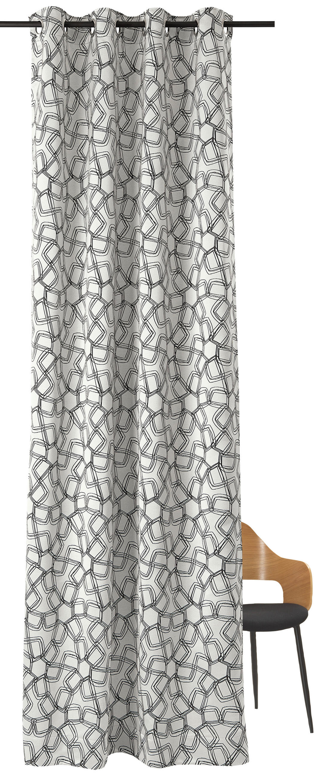 ÖSENSCHAL SW-Turn blickdicht 140/250 cm   - Beige/Grau, Design, Textil (140/250cm) - Schöner Wohnen