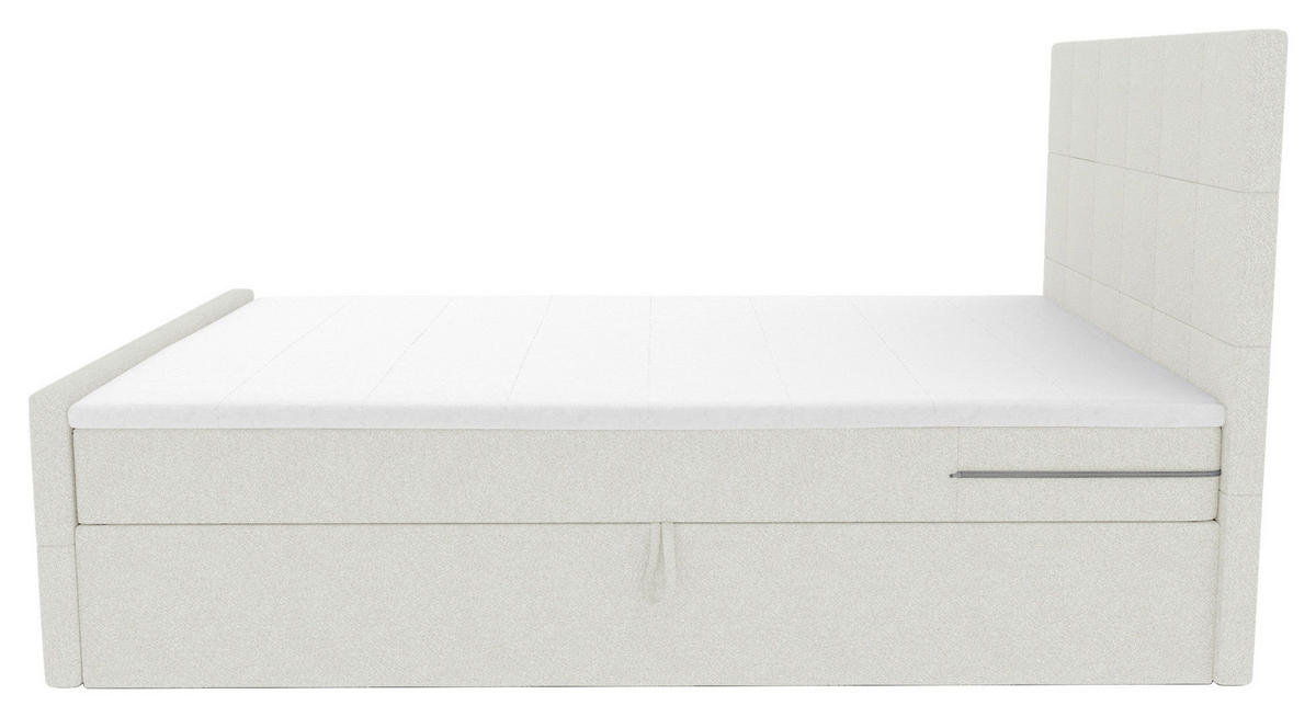 BOXBETT 140/200 cm  in Creme  - Creme, KONVENTIONELL, Kunststoff/Textil (140/200cm) - Boxxx
