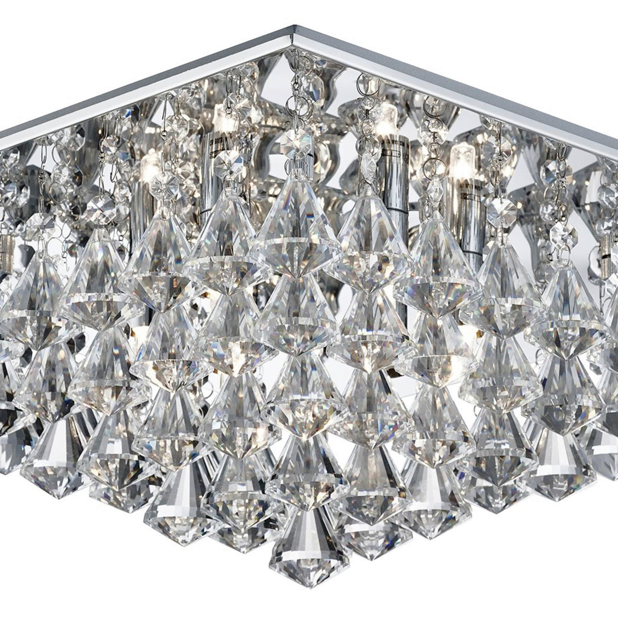 TAKLAMPA 44/44/17 cm - klar/silver, Basics, metall/glas (44/44/17cm)