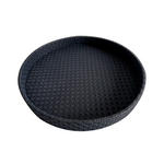 DEKOTABLETT 36,5/3,5 cm    - Schwarz, Design, Leder/Holzwerkstoff (36,5/3,5cm) - Ambia Home