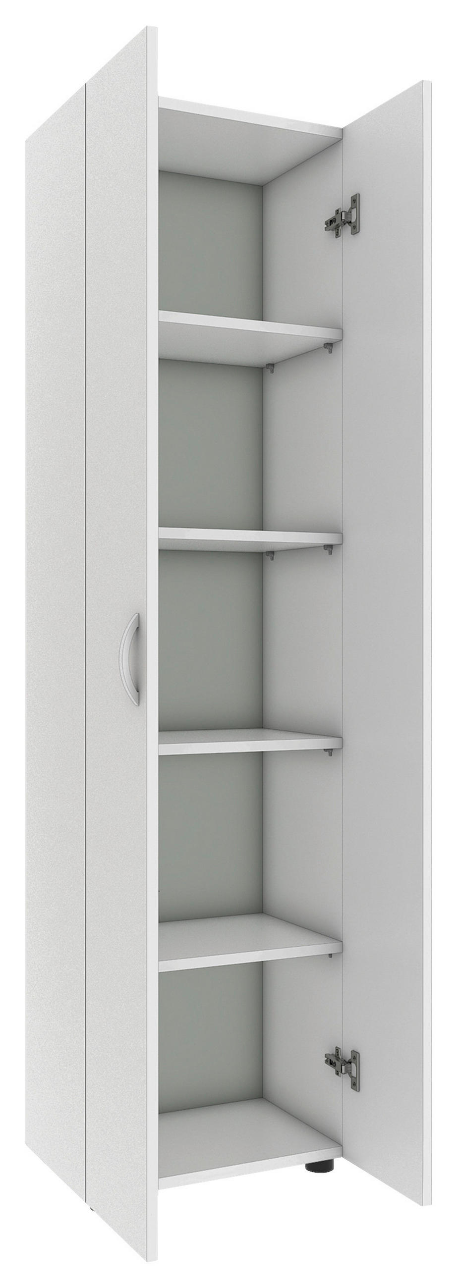 MAPPSKÅP - vit, Modern, trämaterial (49/178/34cm) - MID.YOU