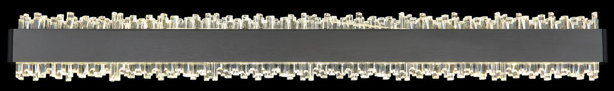 LED-WANDLEUCHTE 70,5/8/4 cm   - Klar/Schwarz, Design, Kunststoff/Metall (70,5/8/4cm) - Globo