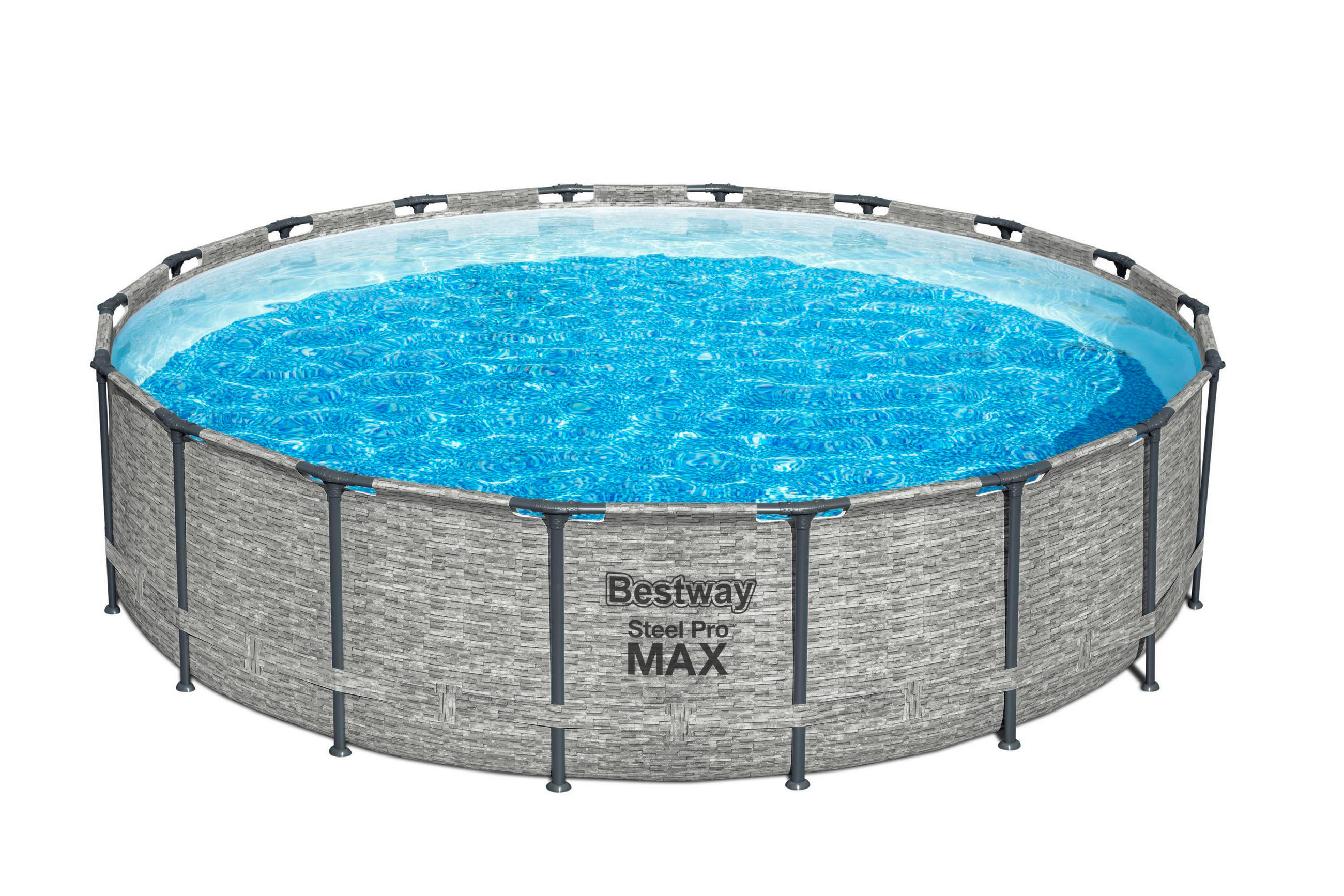 POOL 5618Y 549/122 cm  - Blau/Weiß, Basics, Kunststoff/Metall (549/122cm) - Bestway