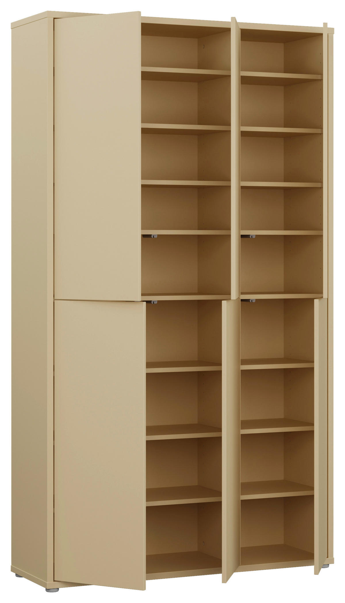 SCHUHSCHRANK  in 109,2/191,9/34,9 cm  - Hellgelb/Grau, MODERN, Holzwerkstoff/Kunststoff (109,2/191,9/34,9cm) - Carryhome