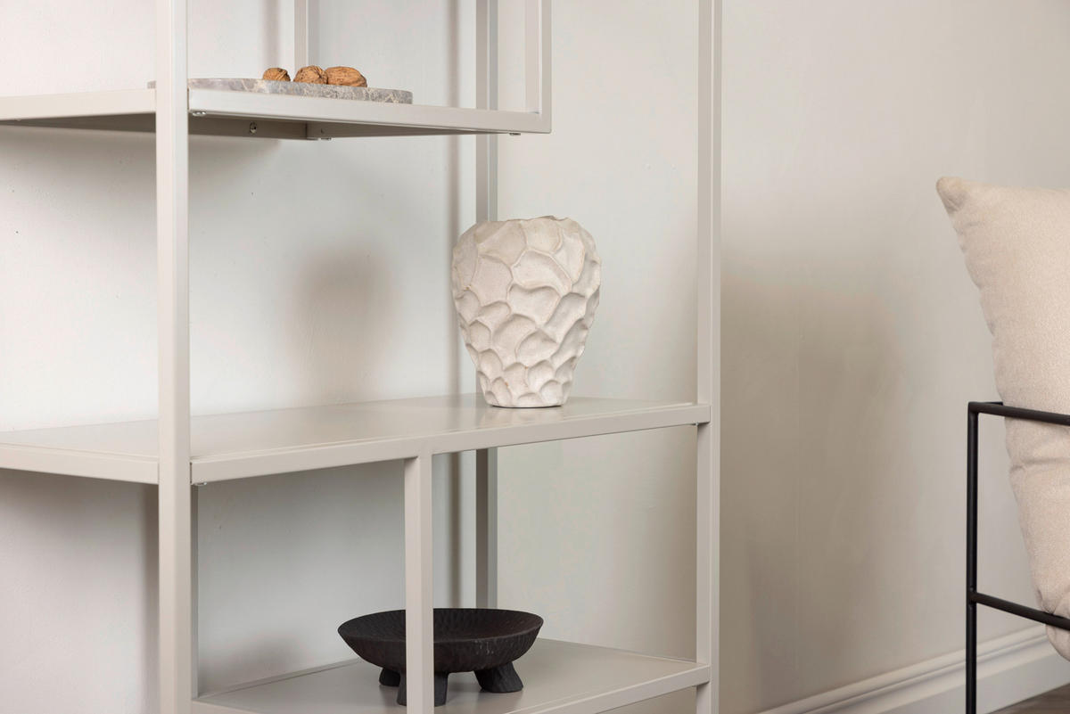 BOKHYLLA i 85/188/35 cm beige  - beige, Design, metall (85/188/35cm) - Livetastic