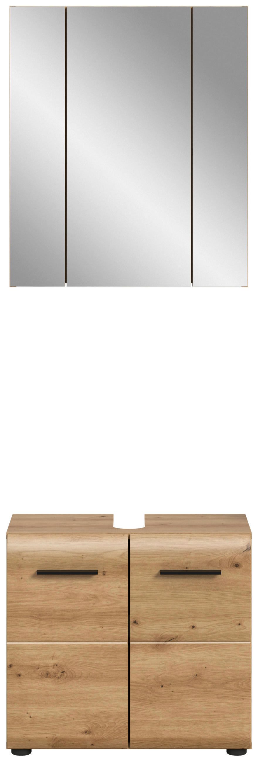 BADRUM 60 cm  - svart/ek Artisan, Basics, trämaterial/plast (60cm) - MID.YOU