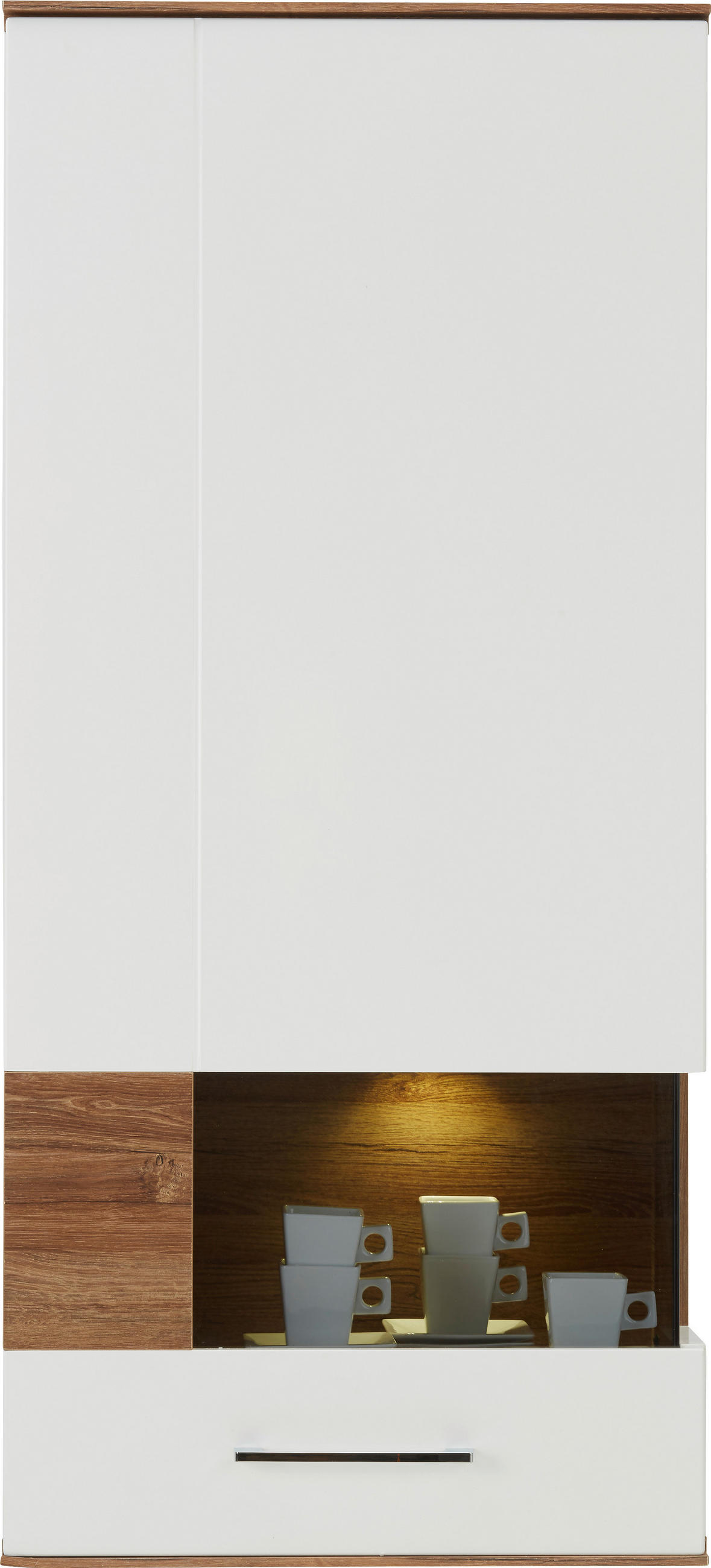 VÄGGHÄNGD MODUL i vit   - vit, Design, trä (60/133/37cm) - Premium Living