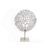 DEKORAČNÝ STROM - strieborná, Basics, kov (36/10/51cm)