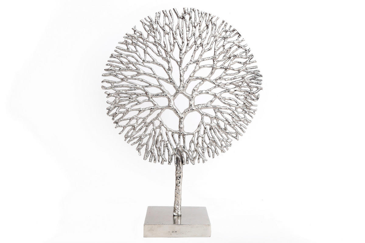DEKORAČNÝ STROM - strieborná, Basics, kov (36/10/51cm)