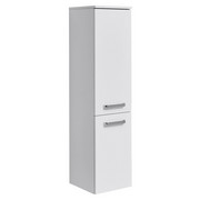 MIDISCHRANK 30/123,2/33 cm - Chromfarben/Weiß, KONVENTIONELL, Holzwerkstoff/Metall (30/123,2/33cm) - Xora
